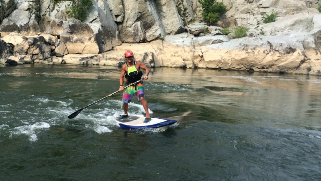 stand up paddle board with Scott