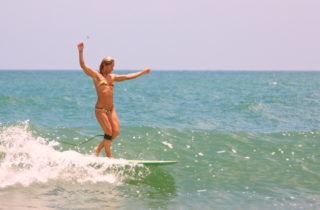 Surf training with yoga