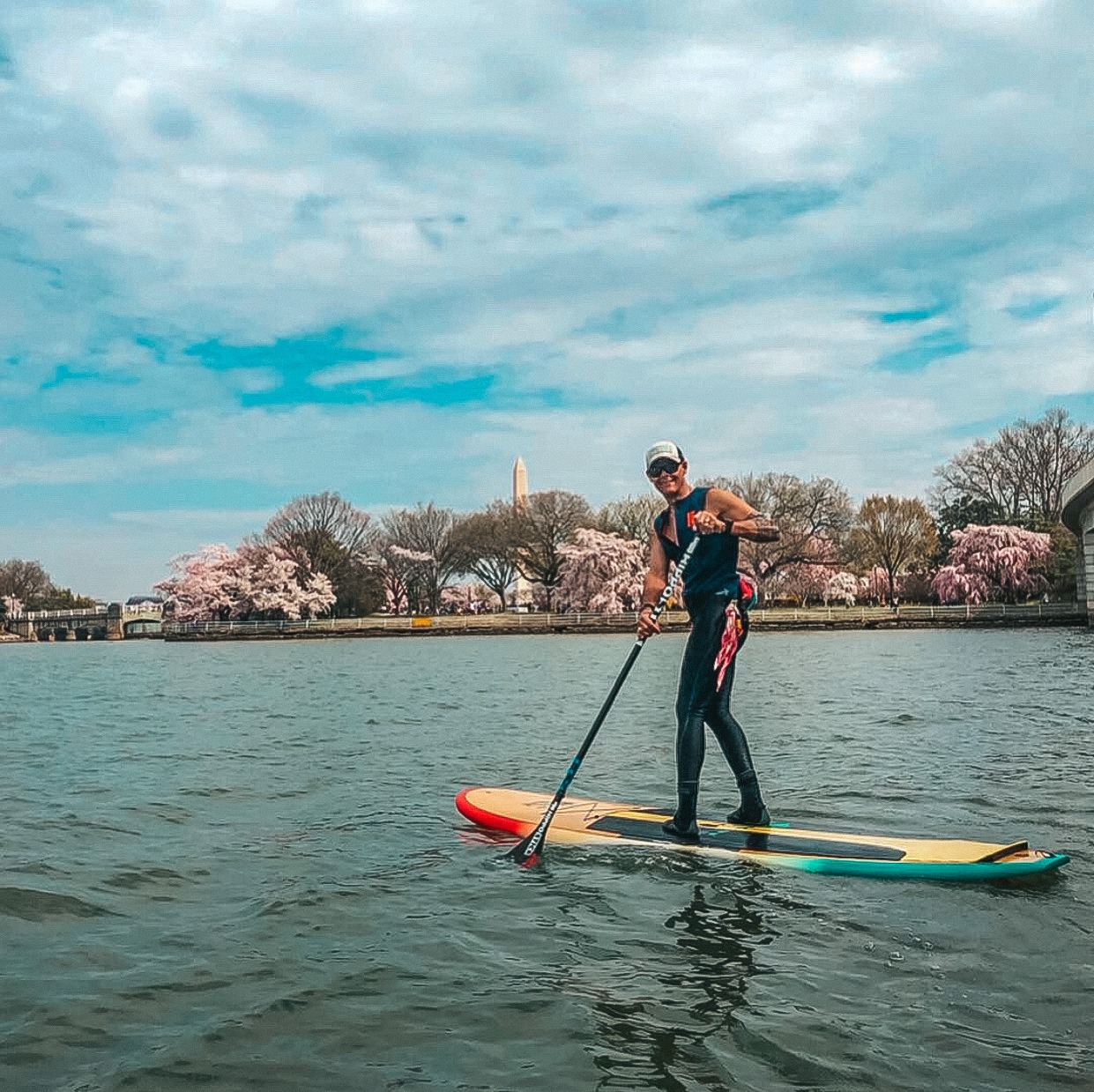 dc cherry blossom paddling