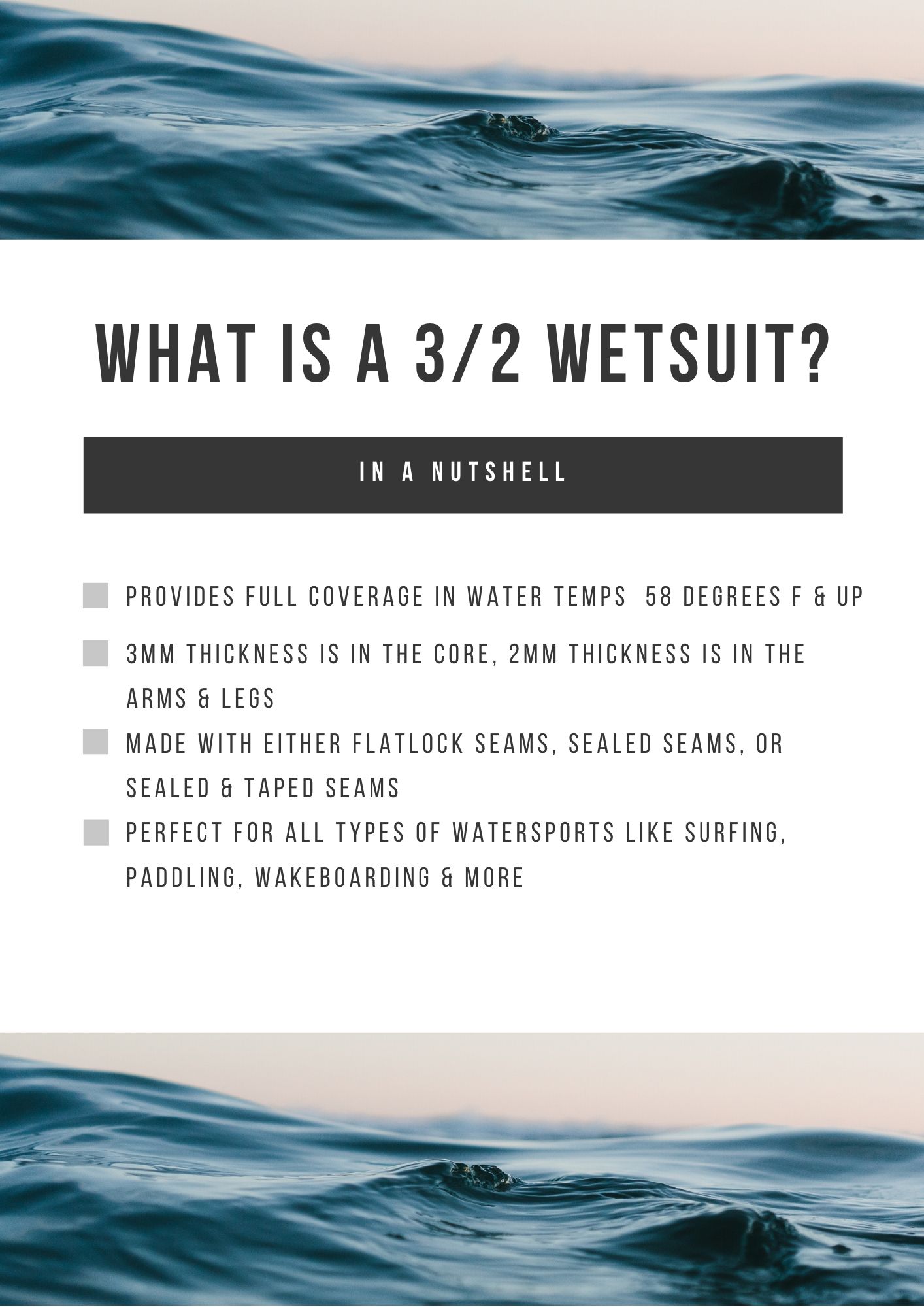 what is a 3/2 wetsuit