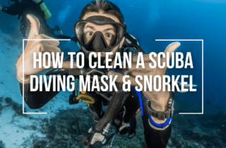 how to clean a scuba mask