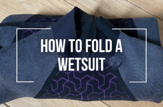how to fold a wetsuit