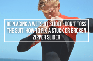 how to replace a wetsuit zipper slider